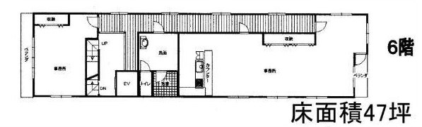 貸店舗・事務所　東大阪市 荒本新町　SEIKOビル 間取り