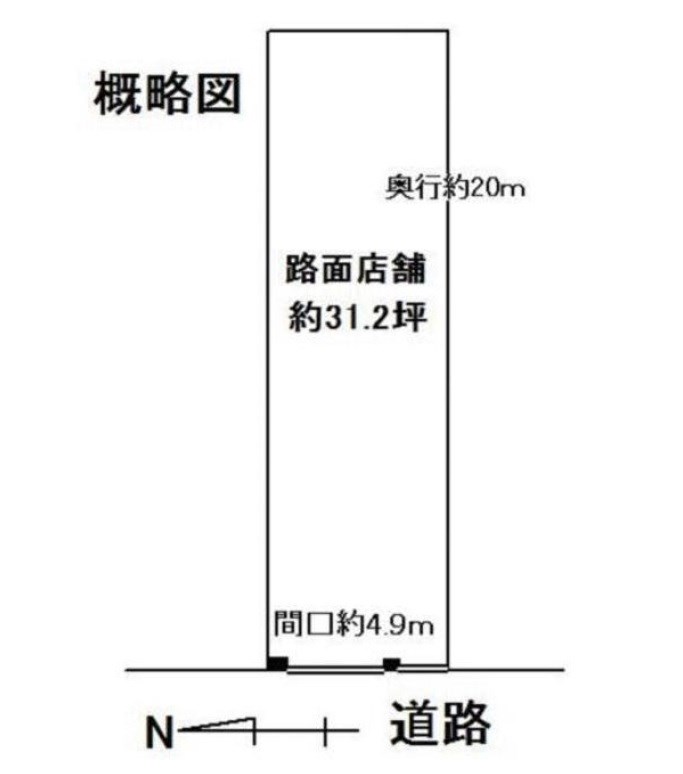 貸店舗・事務所　大阪市 生野区　新今里４丁目 間取り