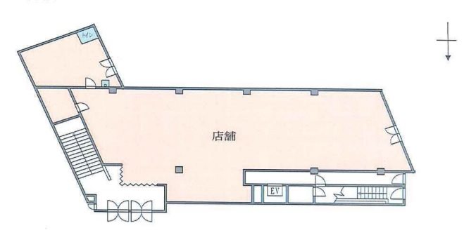 貸店舗・事務所　八尾市 山本町南1丁目　ノーブル山本 間取り