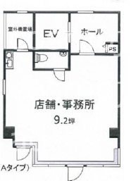 貸店舗・事務所　大阪市　阿倍野区 昭和町２丁目　新栄プロパティー昭和町 間取り