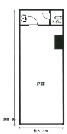 貸店舗・事務所　八尾市 本町５丁目　ファミリーロード内（メゾンドール八尾本町） 間取り