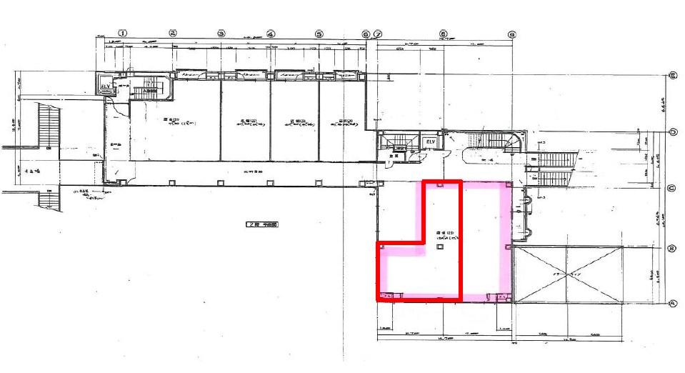 貸店舗・事務所　八尾市 光町１丁目　広さ約２２坪　リアライズ近鉄八尾駅前ビル 間取り
