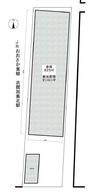 貸工場・倉庫　東大阪市 衣摺５丁目　政野貸倉庫 間取り