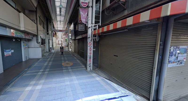貸店舗・事務所　八尾市 本町４丁目　広さ約１０坪　ファミリーロード商店街内　路面店　八尾天満宮店舗 ベッドルーム