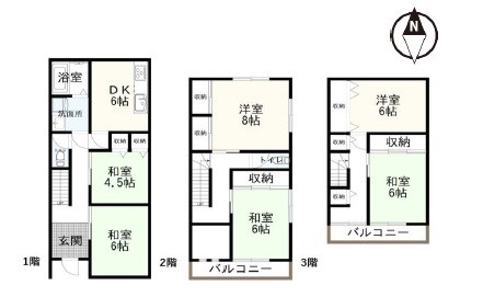 貸事務所　八尾市 福万寺町南３丁目　グループホーム・福祉事業向き 間取り