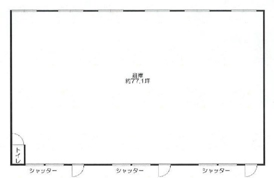 貸倉庫　八尾市 北木の本４丁目　広さ７７坪 間取り