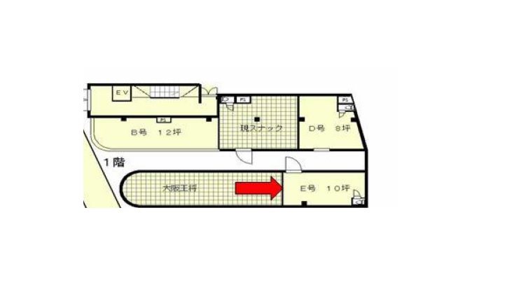 貸店舗・事務所　八尾市 山本町南１丁目　サンシャイン山本 間取り