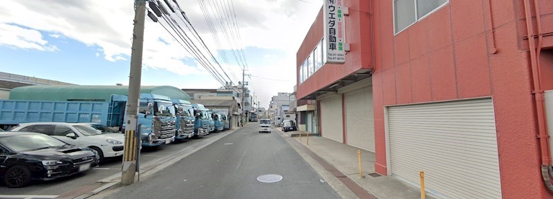 貸倉庫・事務所　東大阪市 中石切町６丁目　住居スペース付き　 ベランダ