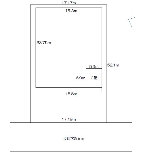 貸工場・倉庫　東大阪市 菱江２丁目　前面駐車スペース付き 間取り