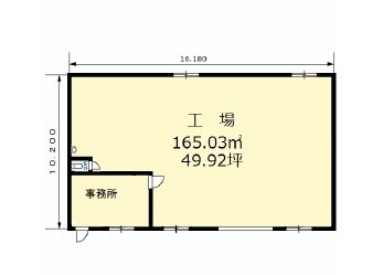貸工場・倉庫　八尾市 老原８丁目　O.T工場 間取り